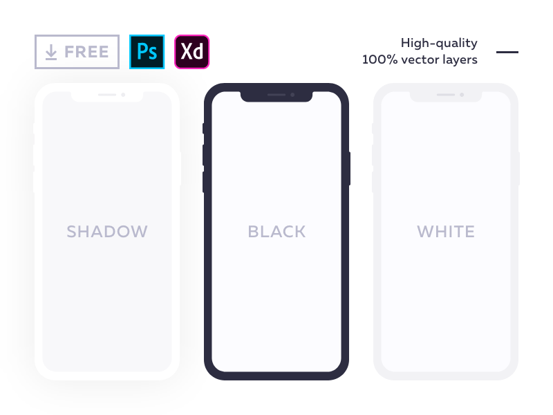 Download the editable template for photoshop to try it out. 20 Free Iphone Mockups Psd Sketch December 2021 Ux Planet